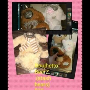 Plush Teddy Bear Toy - Brown and Cream - Unbranded